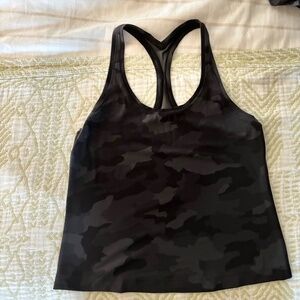 Lululemon cool racerback short tank *nulu Black Camo